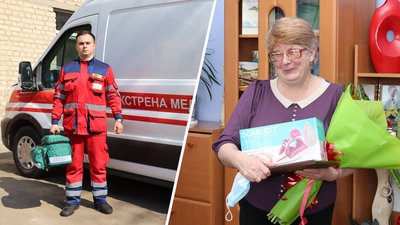У Лозовій відзначили перехожу і медиків, які врятували кинуте немовля