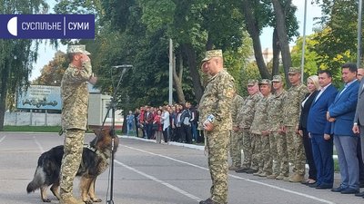 У Сумах зустрічали військових, які повернулися з ООС