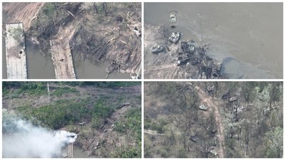 На понтонній переправі біля Білогорівці РФ втратила 70 одиниць техніки — Гайдай
