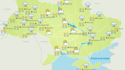 Вихідними у Полтаві буде хмарно і можливі грози
