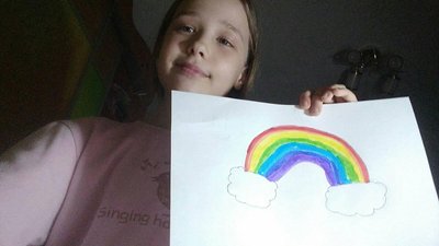 Малюнки з веселкою: школярі з Черкащини приєдналися до акції