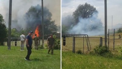 пожежа, рятувальник, пожежник, загоряння, водойма