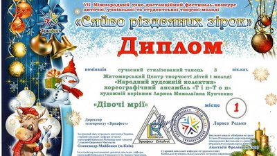 Житомирські танцюристи ансамблю "Тіп-Топ" привезли Гран-прі і перше місце з Вінниці Житомирські танцюристи ансамблю "Тіп-Топ" привезли Гран-прі і перше місце з Вінниці