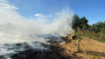 Знищено 20 гектарів зернових. За добу на Миколаївщині сталося 28 пожеж Знищено 20 гектарів зернових. За добу на Миколаївщині сталося 28 пожеж