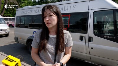 Жителька Херсона Анжела Крисенко, яка евакуювалася з Херсона до Одеси Жителька Херсона Анжела Крисенко, яка евакуювалася з Херсона до Одеси