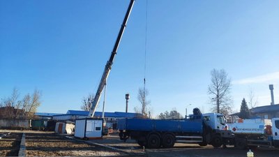 У Горенці на Київщині встановлюють модульні будинки У Горенці на Київщині встановлюють модульні будинки