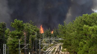 У Греції через пожежі евакуюють передмістя Афін
