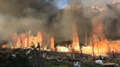 Внаслідок обстрілу Циркунівської громади на Харківщині згорів будинок