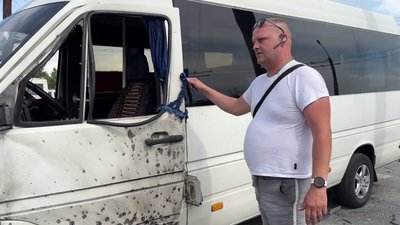 Очевидці про атаку маршрутки в Запоріжжі