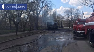 У Рубіжному на території військової частини сталася пожежа У Рубіжному на території військової частини сталася пожежа