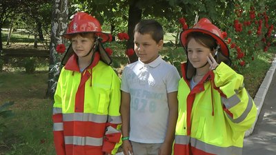 У Запоріжжі для дітей-переселенців влаштували свято безпеки