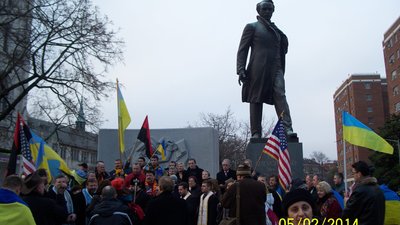 Полтавка Людмила Верещагіна у США підтримувала Революцію Гідності Полтавка Людмила Верещагіна у США підтримувала Революцію Гідності