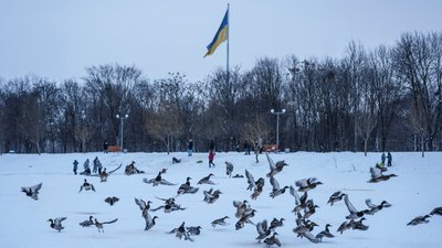 Зима у Краматорську, Донецька область, 25 січня 2026 року.