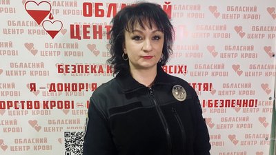 "Акція "Поділись": у Житомирі 100 поліцейських здали кров
