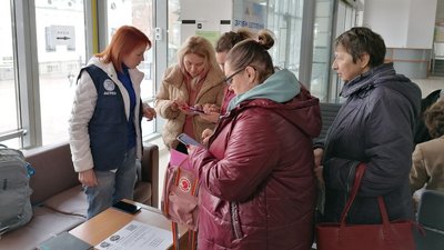 У Кропивницькому французька організація допомагає переселенцям з зони бойових дій