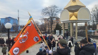 У Рівному освятили прапор дівчачого пластового куреня ім. Олени Теліги У Рівному освятили прапор дівчачого пластового куреня ім. Олени Теліги