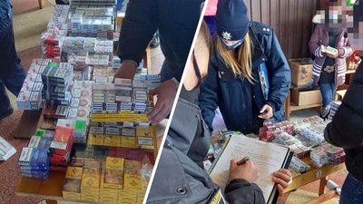 У Черкасах на ринку незаконно торгували цигарками. Поліція склала протокол