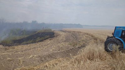 Через обстріли на Миколаївщині сталася пожежа в лісовому урочищі