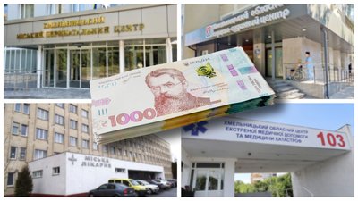Зарплати закладів охорони здоровʼя у Хмельницькому