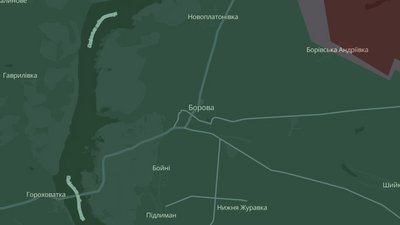 Борова на мапі Deepstate 6 листопада