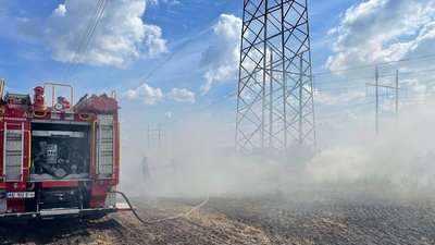 У громаді на Дніпропетровщині внаслідок обстрілів військами РФ горіли 3,5 га лісосмуги та стерні