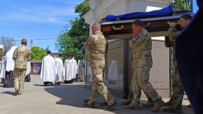 Прощання з підполковником Василем Матюком у Луцьку