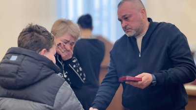У Золотоноші нагородили посмертними нагородами Сергія Бабка та Романа Огія