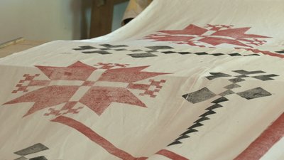 У Чернігові створюють 200-метровий рушник за технологією Х століття У Чернігові створюють 200-метровий рушник за технологією Х століття