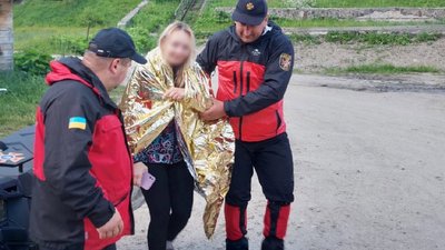 Туристка, рятувальники, Франківщина