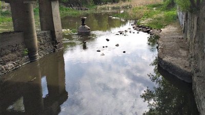 Рівень води в Інгулі у центрі Кропивницького знизився на півтори метри