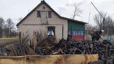 На Житомирщині ліквідували пожежу у господарчій будівлі