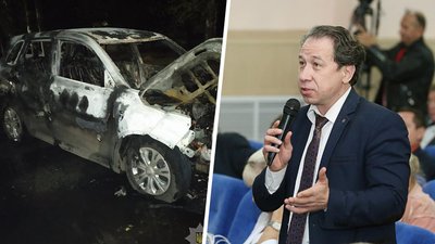 У Лозовій на Харківщині згорів автомобіль кандидата в депутати