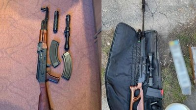 Зброя, яку вилучили у спільників