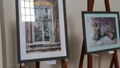 Картина Ірини Панашій "Реалії війни" Картина Ірини Панашій "Реалії війни"