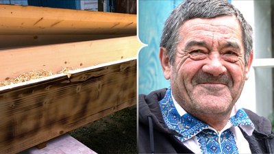 Майстер по дереву Ярослав Малиш із села Яблуниця