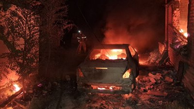Обстріли армією РФ 22 травня: у селі Омельник Запорізької області виникла пожежа