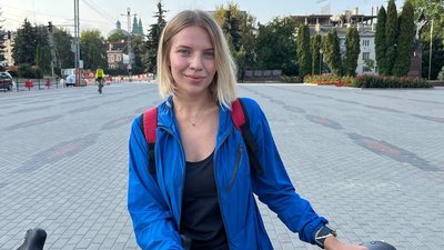 Тернополянка долучилася до благодійного велопробігу Тернополянка долучилася до благодійного велопробігу
