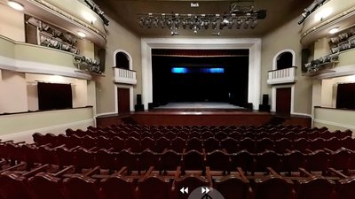 3D-тур Маріупольським драмтеатром. Сцена 3D-тур Маріупольським драмтеатром. Сцена