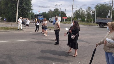 Через реконструкцію магазину страйкували мешканці черкаської багатоповерхівки