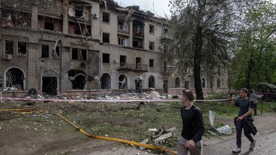 Будинок у Дніпрі на одному з місць атаки РФ