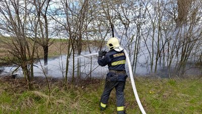 На Черкащині сталося п'ять пожеж сухої рослинності