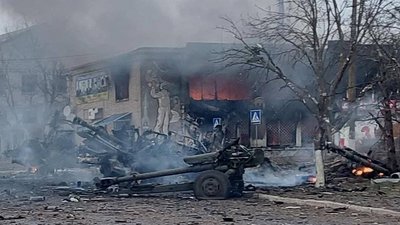 Українські військові розбили колону російської техніки, яка їхала на Кривий Ріг