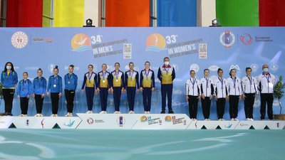 Українські юніорки завоювали "срібло" в командному змаганні на Євро зі спортивної гімнастики