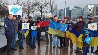 В Ірландії українці провели флешмоб проти російської окупації Криму