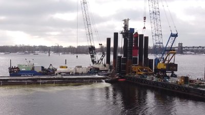 Будівництво мосту у Кременчуці: що зробили Будівництво мосту у Кременчуці: що зробили