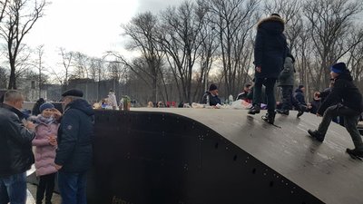 Масляна на території скейт-парку у Сумах Масляна на території скейт-парку у Сумах