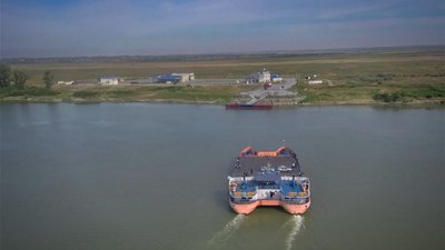 В Одеській області запрацювала паромна переправа "Орлівка-Ісакча" В Одеській області запрацювала паромна переправа "Орлівка-Ісакча"