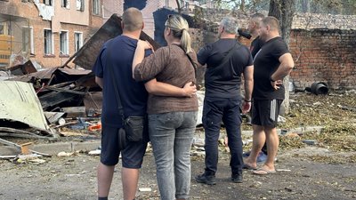 Будинок, в який влучив безпілотник, Суми, 21 серпня 2026 року
