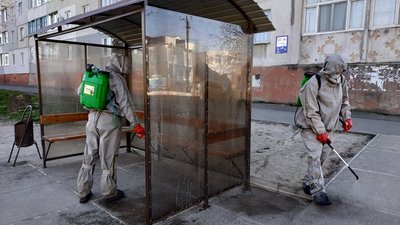 Рятувальники Херсонщини за добу продезінфікували 75 об'єктів соціальної сфери