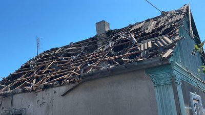 Зруйнований житловий будинок внаслідок атаки російських дронів в Ізмаїлі